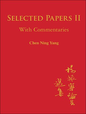 cover image of Selected Papers of Chen Ning Yang Ii